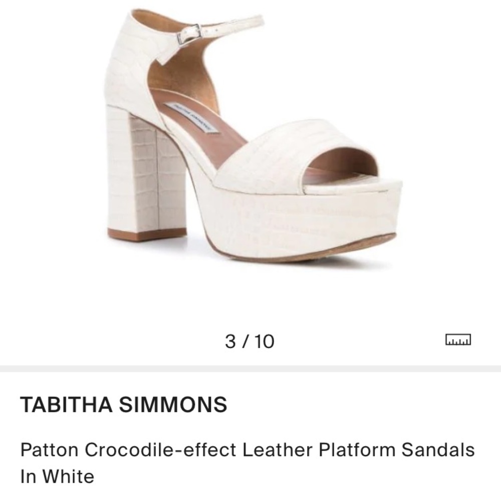 TABITHA SIMMONS Crocodile-effect leather platforms